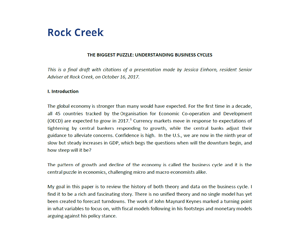 The Biggest Puzzle: Understanding Business Cycles